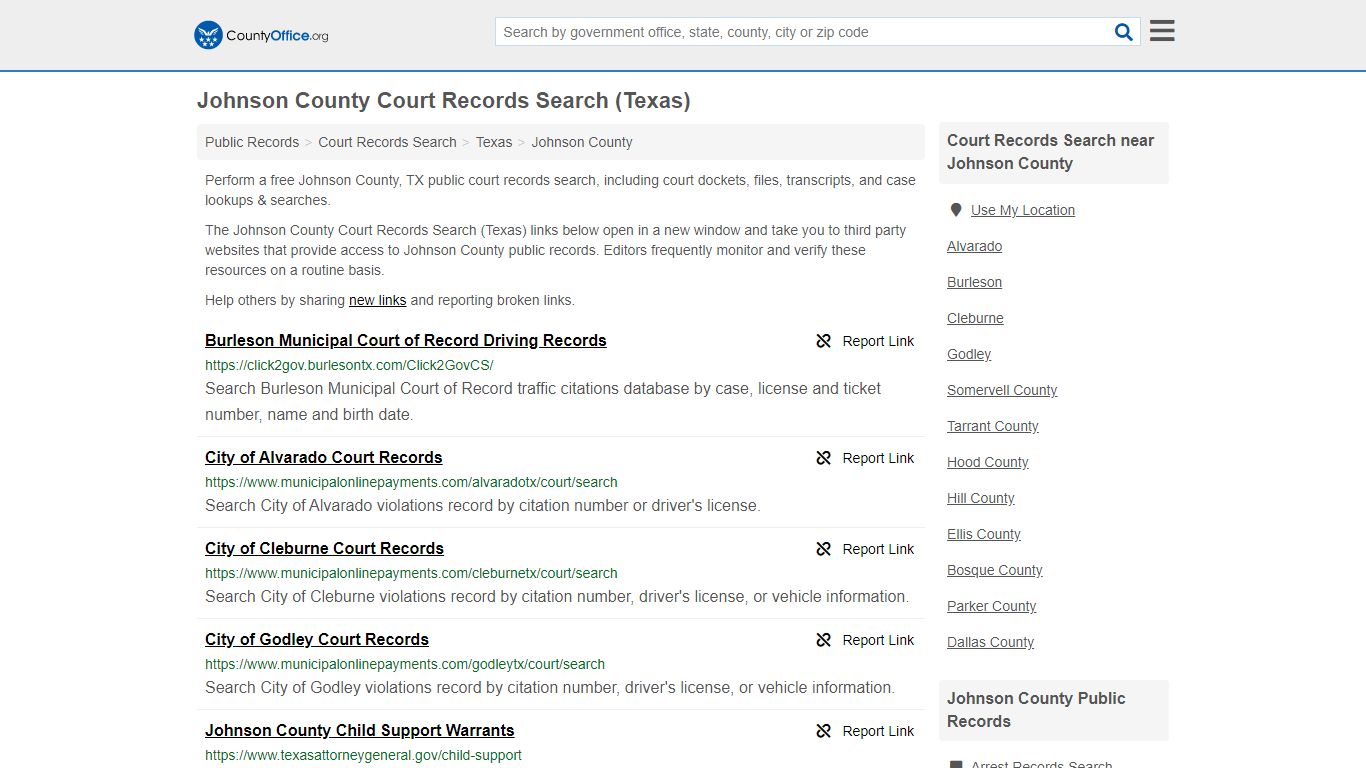 Court Records Search - Johnson County, TX (Adoptions ...