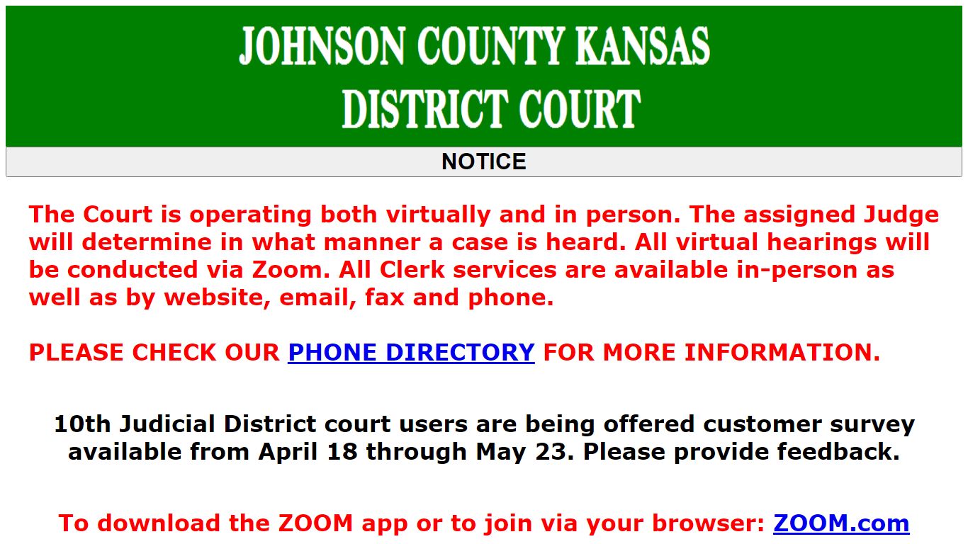 JOHNSON COUNTY DISTRICT COURT